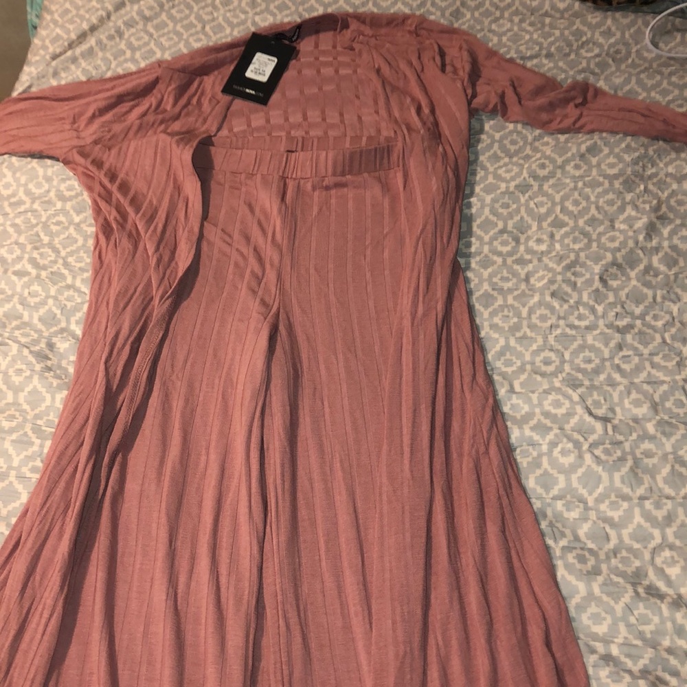 Fashion Nova pant and cardigan set